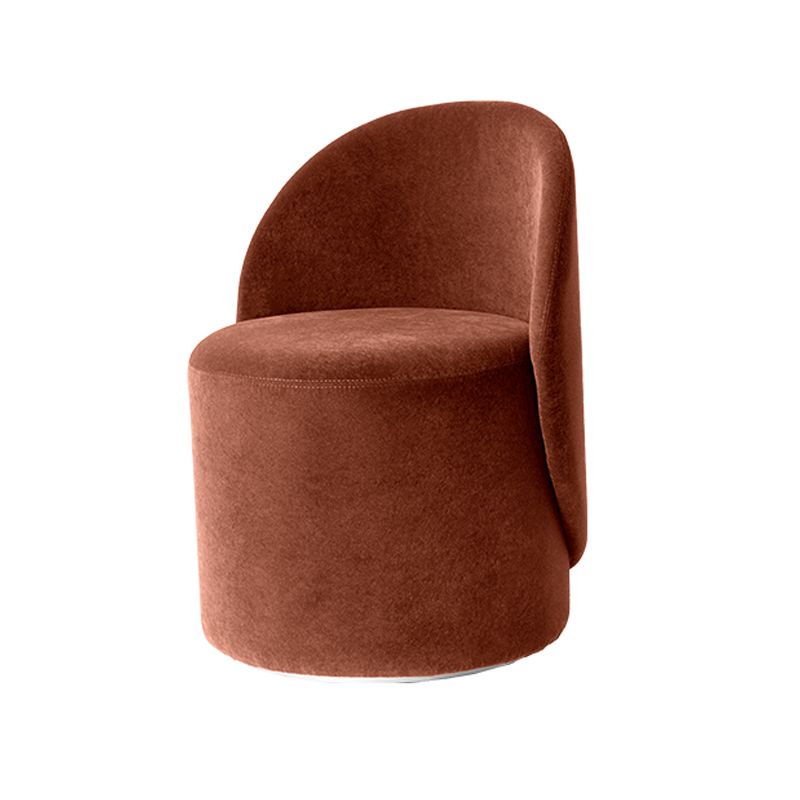 Nordic Fabric/ Leather Tight Back Chair Solid Color Accent Chair
