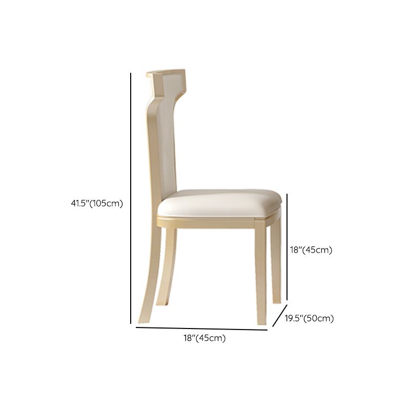 Modern White Stone Dining Table Set 1/2/5/7 Pcs Standard Height Formal Dining Room Set