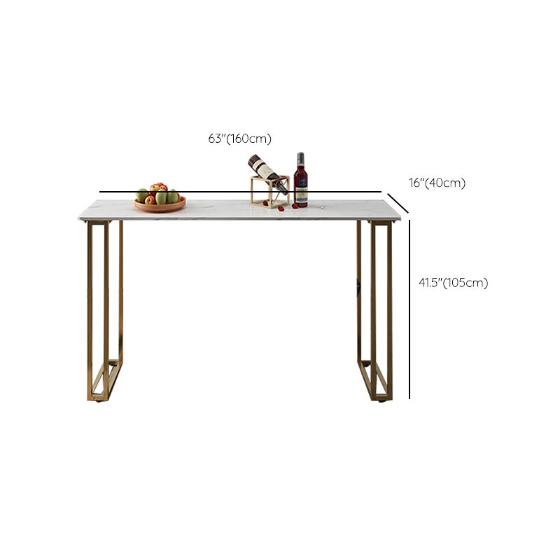 1/3 Pieces Pub Dining Set Glam Rectangular Table and Stool for Bar