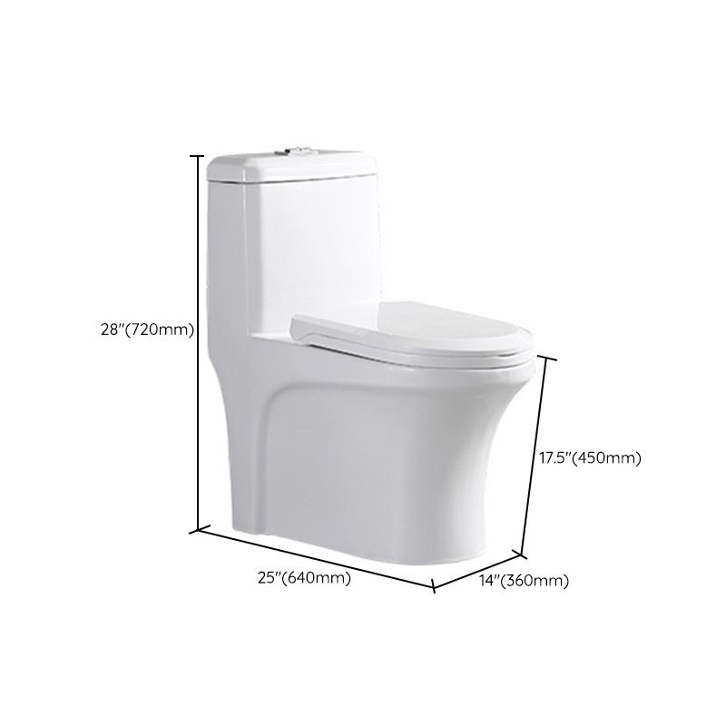Traditional All-In-One Toilet Bowl Floor Mount Urine Toilet for Washroom