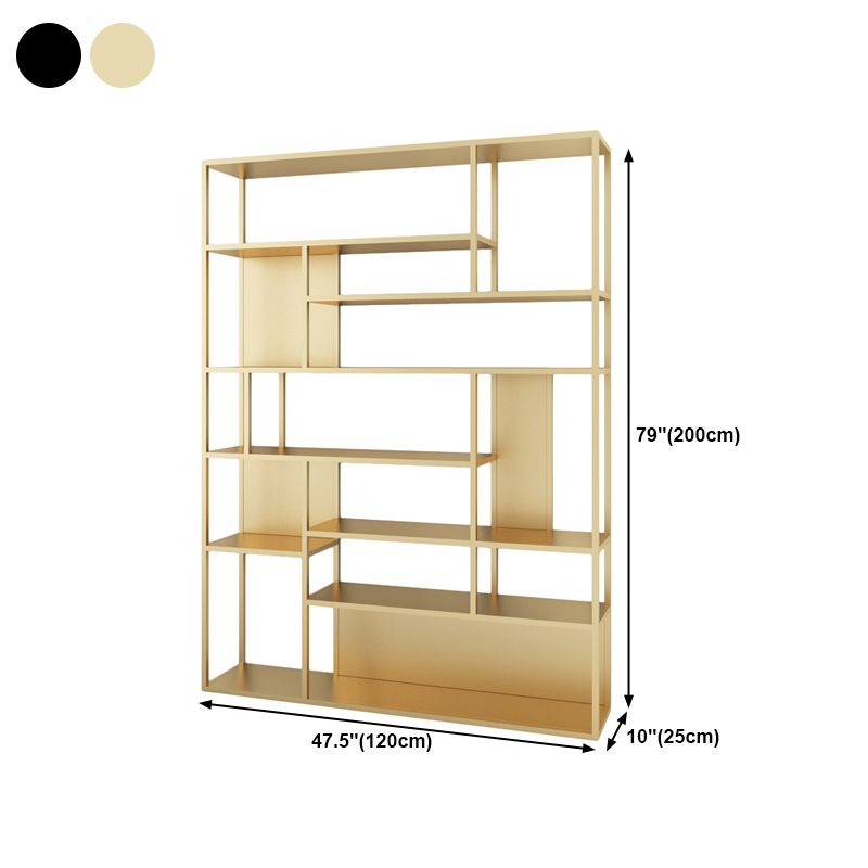 Modern Style Metal Bookshelf Open Etagere Shelf Bookcase for Office