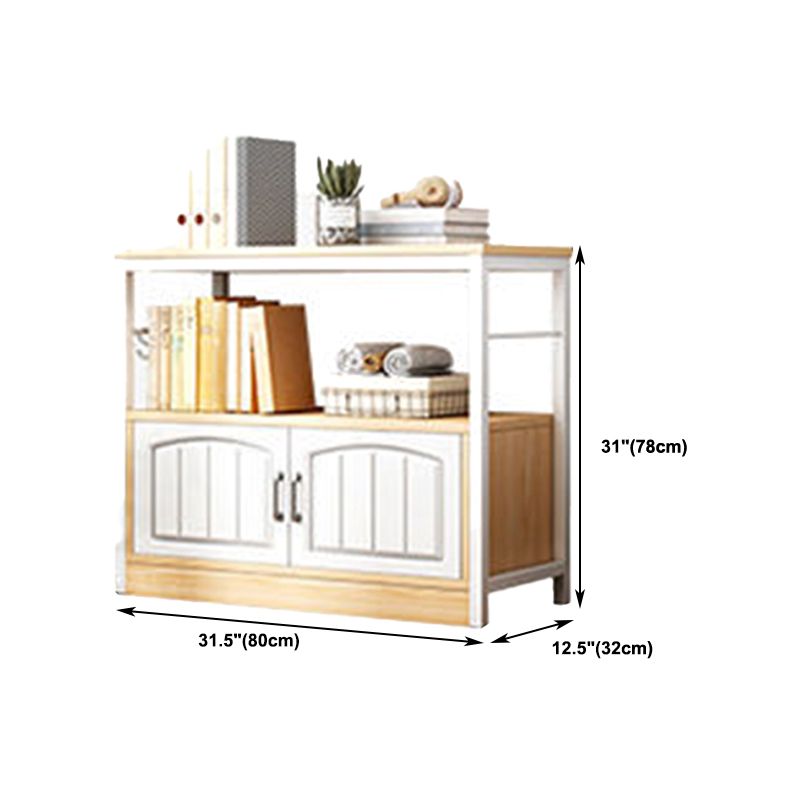 Modern Metal Book Shelf Home Open Back Bookcase with Shelves