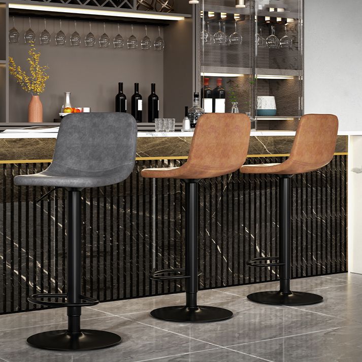 Moderner Barhocker mit höhenverstellbarem, drehbarem Ledersitz für die Küchenbar, 1 Stück
