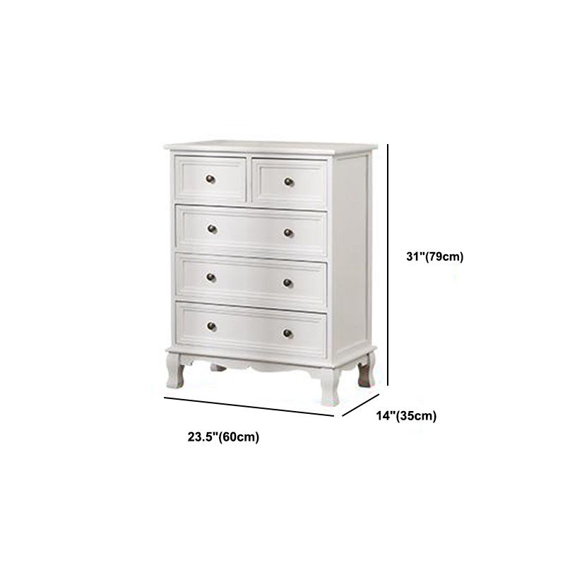 Contemporary Bedroom Storage Chest Dresser Solid Wood Dresser