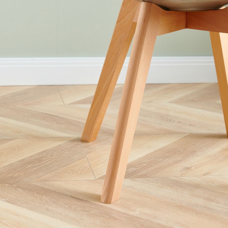 Contemporary Beech Wood Chair Set Solid Back Side Dining Kitchen Chairs