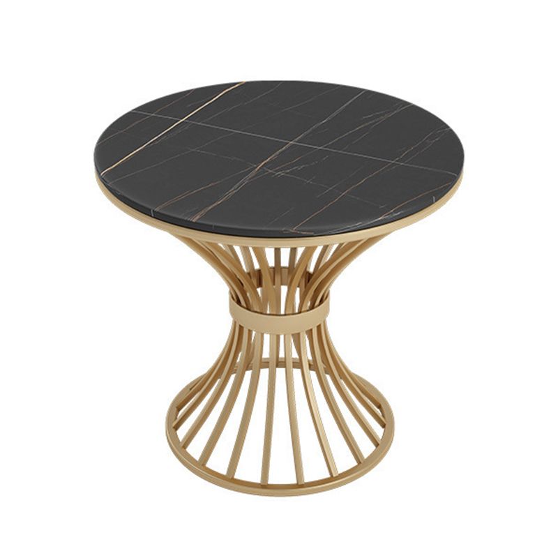 Glam Style Stone Dining Set Round 1/2/3/5 Pieces Dining Set for Home Use