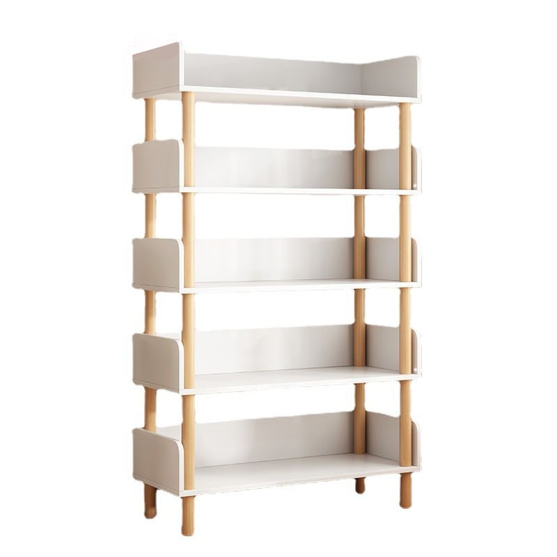 Open Back Standard Bookshelf Engineered Wood Bookcase for Study Room