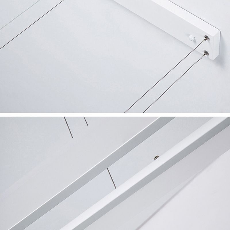 Modern Minimalist Oval Island Light Acrylic LED Strip Restaurant Pendant Lighting In White