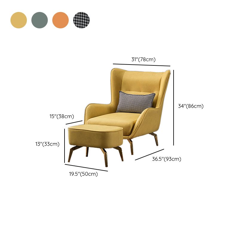 Water Resistant Side Chair Leather Lounge Chair for Living Room