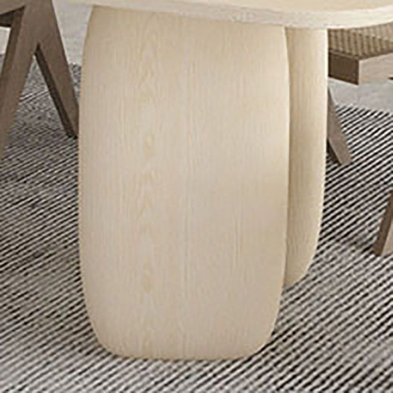 Modern Solid Wood Table for Restaurant Rectangle Dining Table with 3 Legs