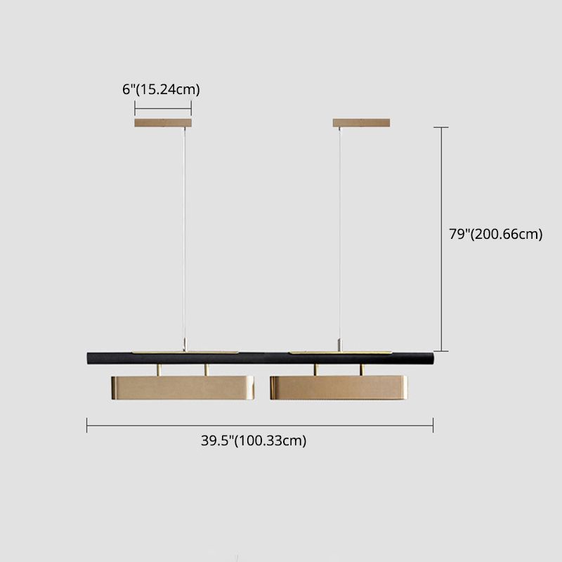 Éclairage de l'île contemporaine LIGNELLE LIGNIFICATION LEUR LEUR LEUR