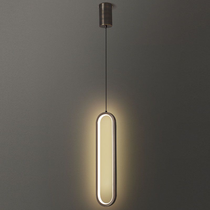 Metall geometrische Deckenhängung Licht moderner Stil 1-Licht-Anhänger Beleuchtungskörper