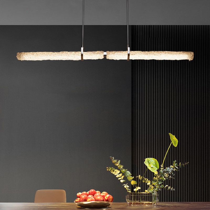Glass Shade Hanging Island Lights Modern LED Island Lighting Ideas for Kitchen