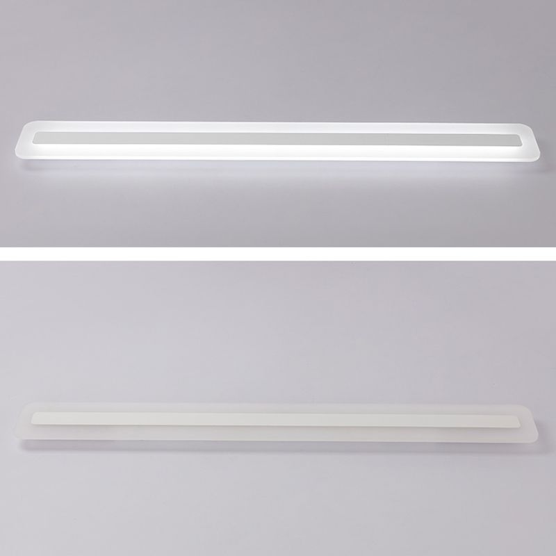 Luminaria LED lineal de montaje empotrado con pantalla acrílica para pasillo y porche