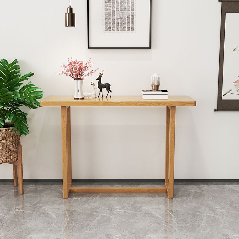 Solid Wood 1-shelf Console Table 13.78" W Rectangle Accent Table for Hall