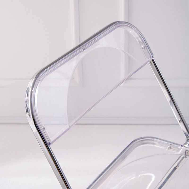 Chaise d'intérieur et d'extérieur moderne en métal, chaise d'appoint de salle à manger à dossier ouvert sans accoudoirs