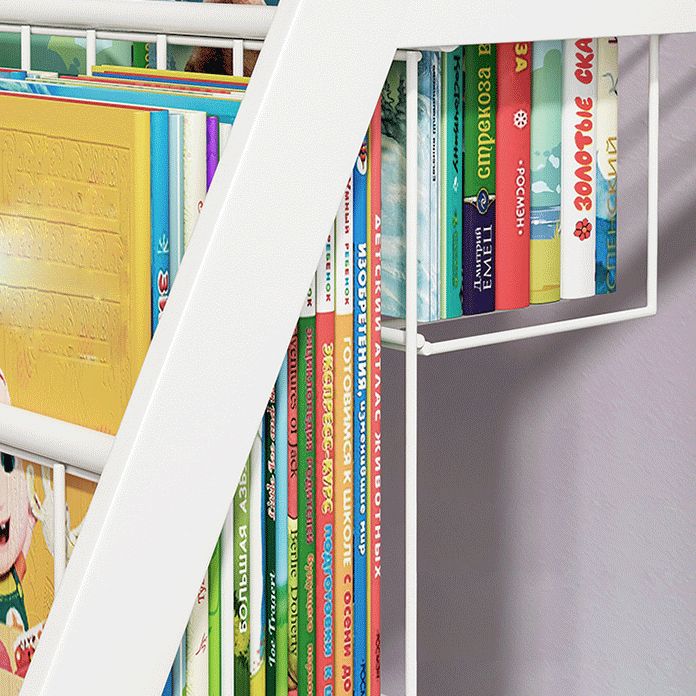 11.81"W Bookshelf Contemporary Style Bookcase for Home Study Room with Casters