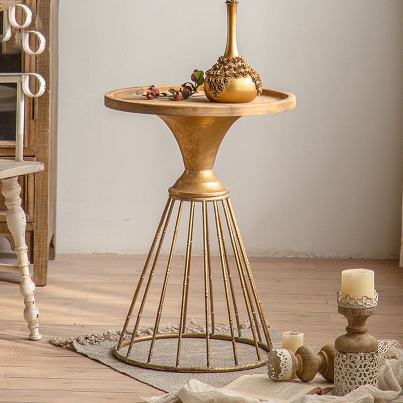 French Country Frame End Table Antique Brass Ironcraft End Table