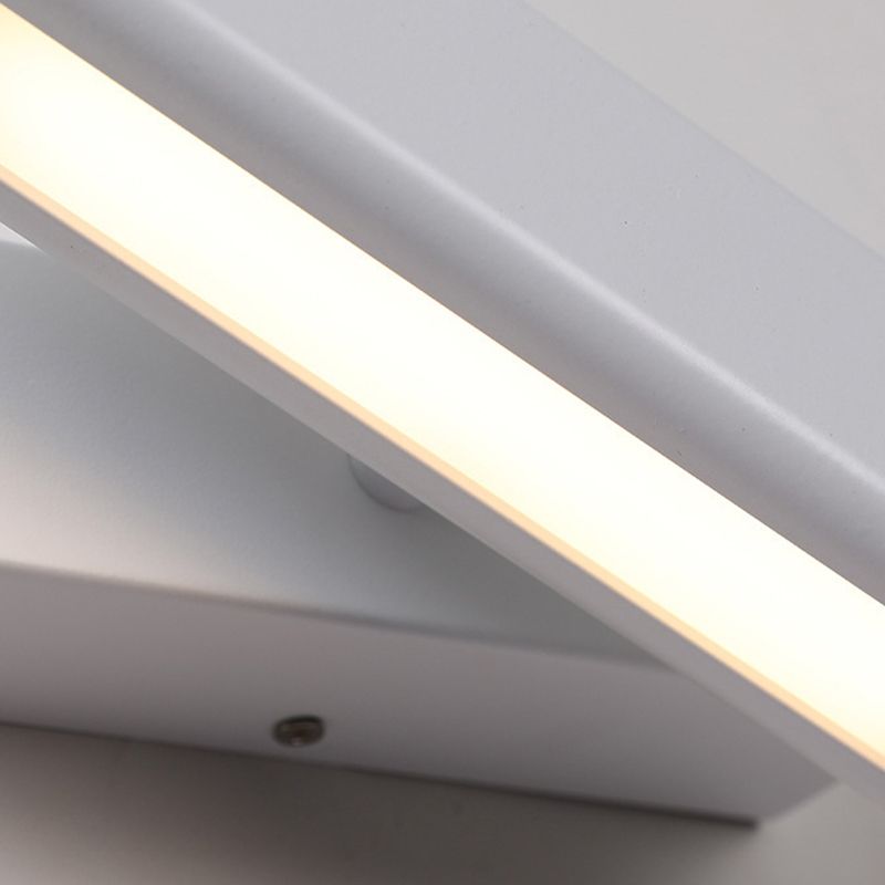 White/Black Single Modern Bathroom Vanity Light LED Wooden Bath Bar