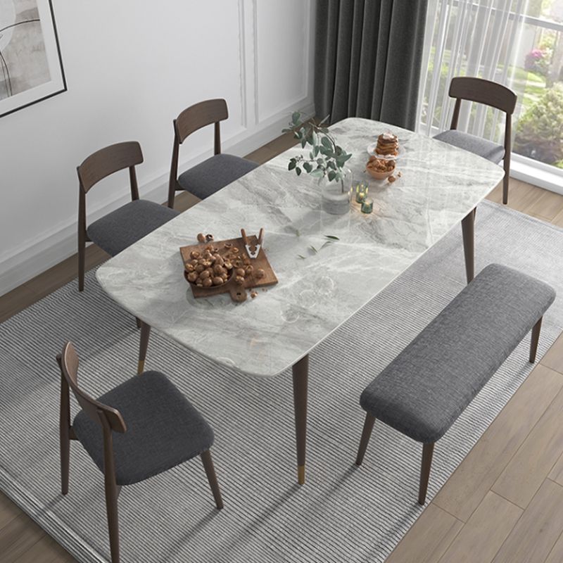 Sintered Stone Home Dining Table Modern Dining Room Table with 4 Legs