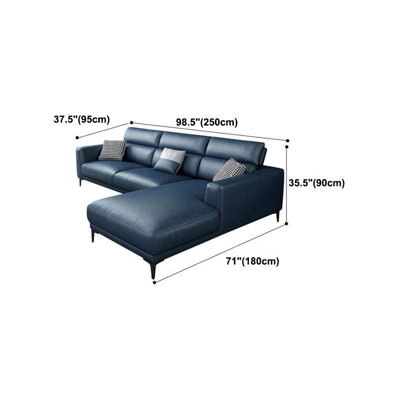 Adjustable Sectional 35.43" H Stain Resistant Square Arm Sectional