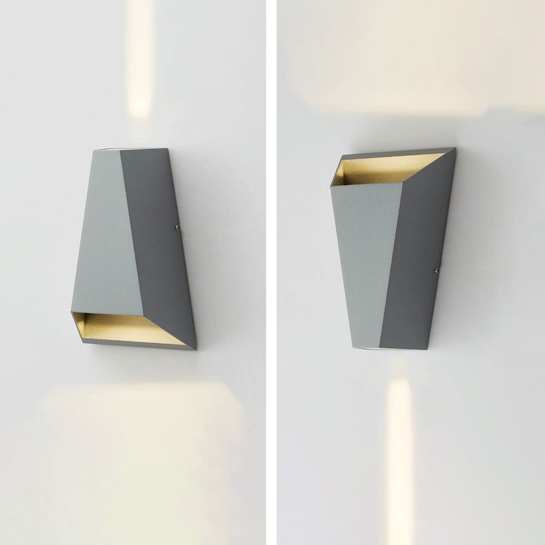 Contemporáneo de pared geométrica de metal LED dos luz de lavado de pared ligera para sala de estar