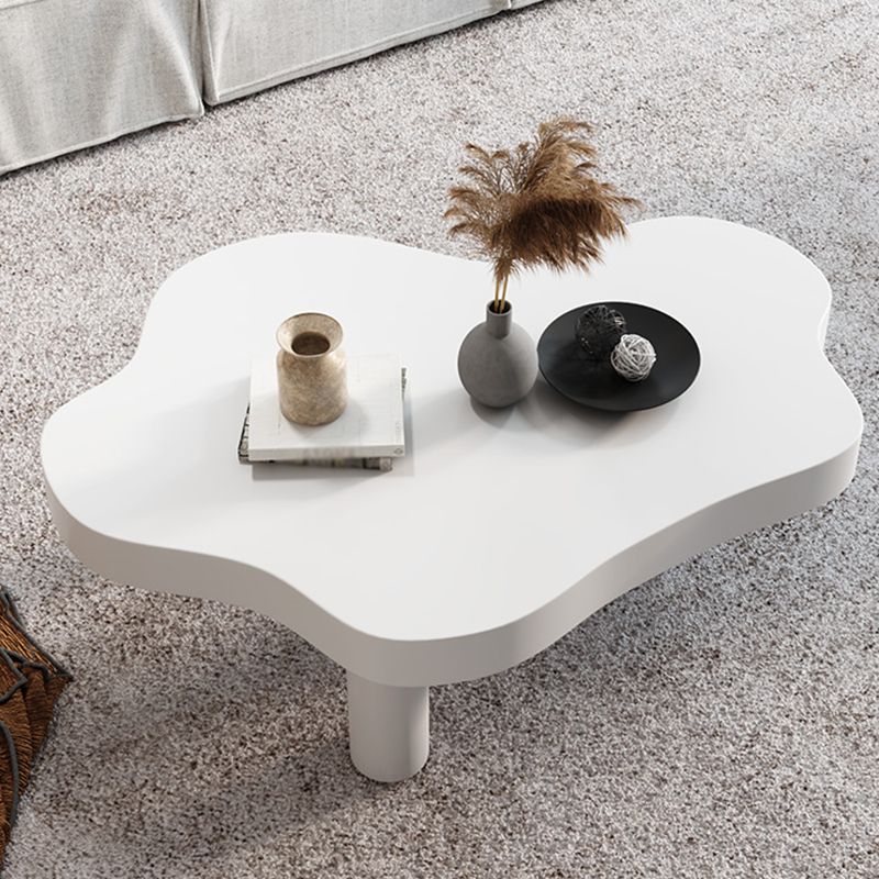 Modern Style Black/white/walnut/wood Free Shape Coffee Table with Solid Wood
