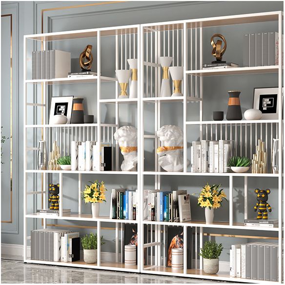 Manufactured Wood Shelf Etagere Bookshelf Modern Iron Frame Bookshelf for Office