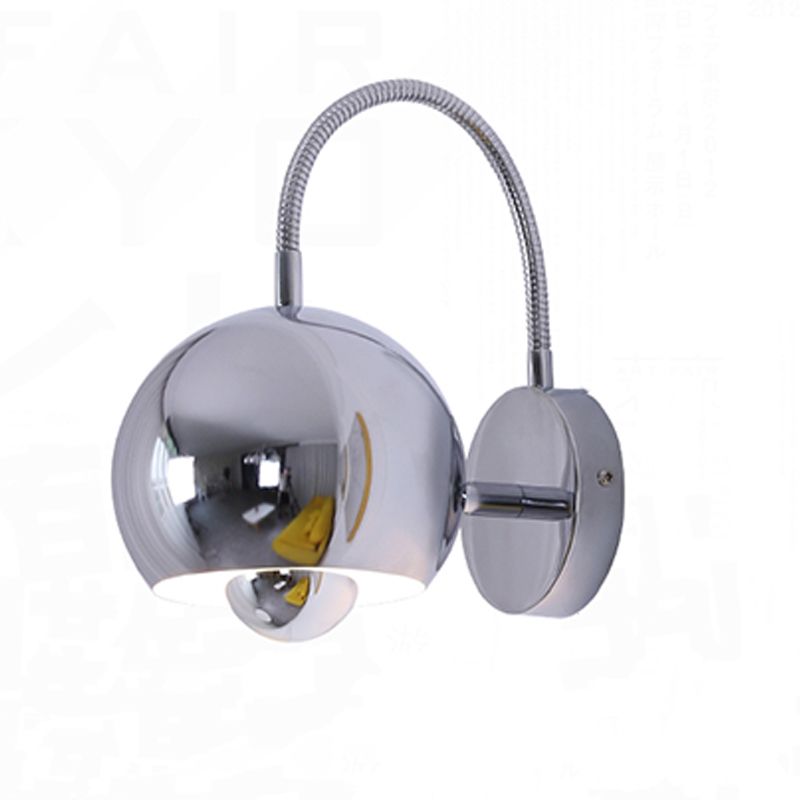 Modern Style Ball Wall Light Sconces Metal 1 Light Wall Lighting