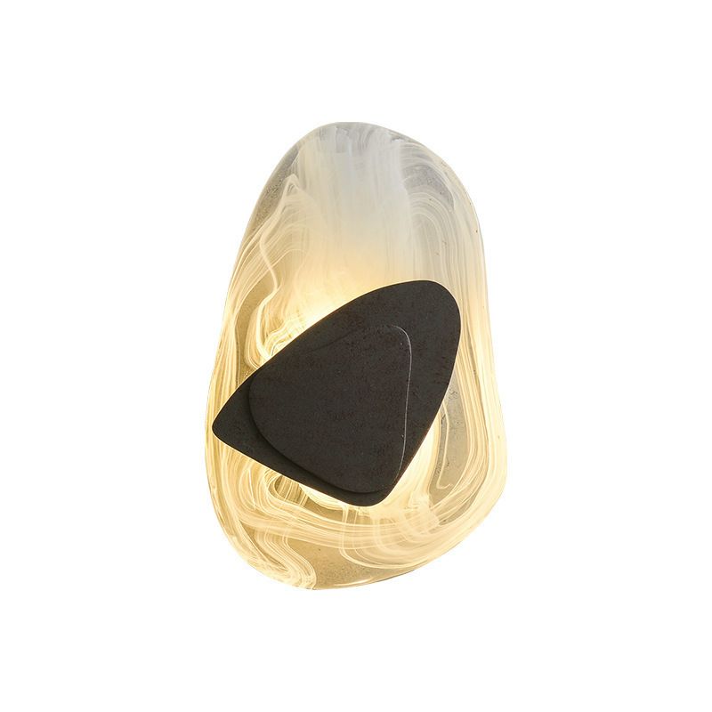 Modern Creative LED Wall Light Geometric Glass Wall Lamp for Interior Spaces