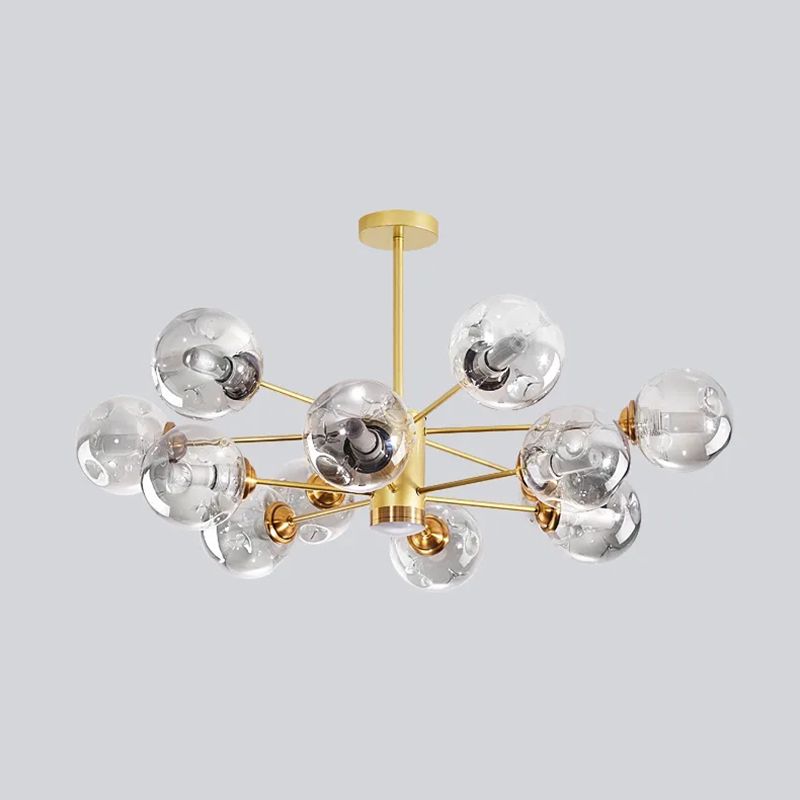 Lampade del lampadario in metallo sputnik moderno lampada sospesa per soggiorno