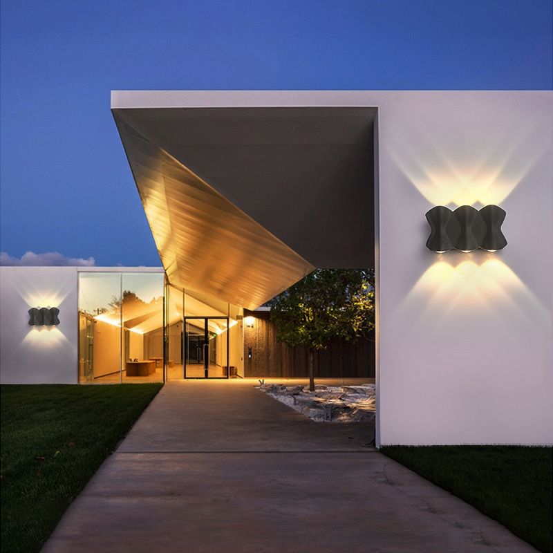 Moderne muur gemonteerd licht aluminium buitenwaterbestendige wandlampen voor tuin