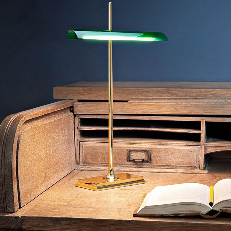 1 Light Linear Table Lamp Contemporary Metal Night Table Lamps for Study Room