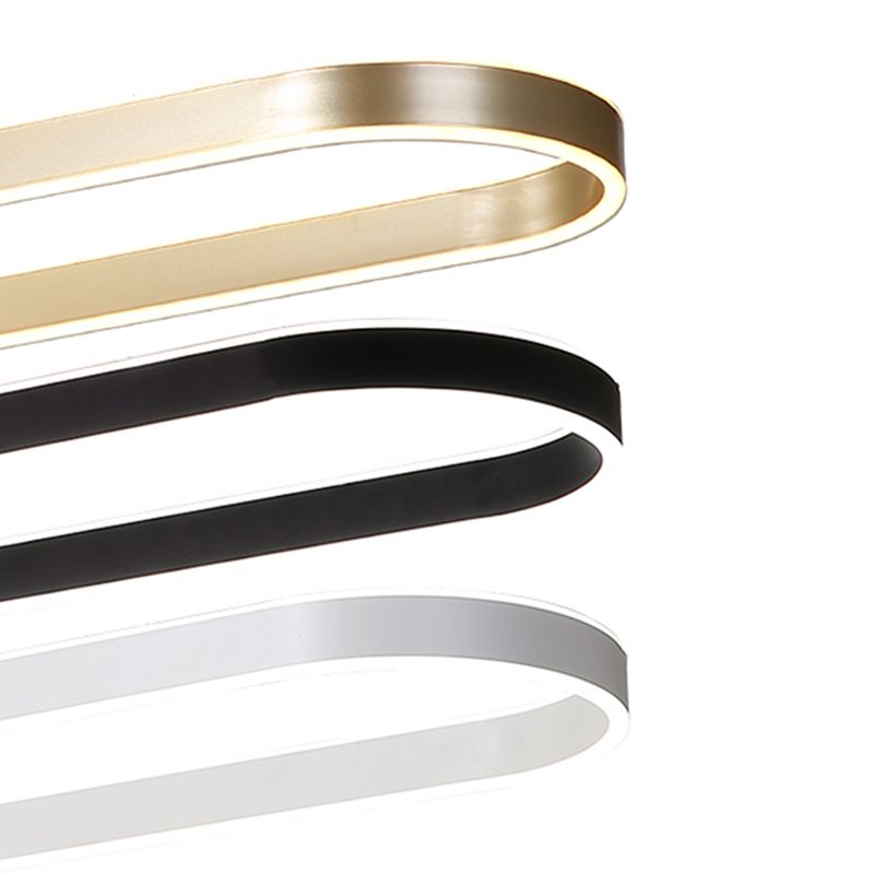 Moderne Style Island Lampe einfache LED -Aluminium -Anhängerleuchte für Esszimmer