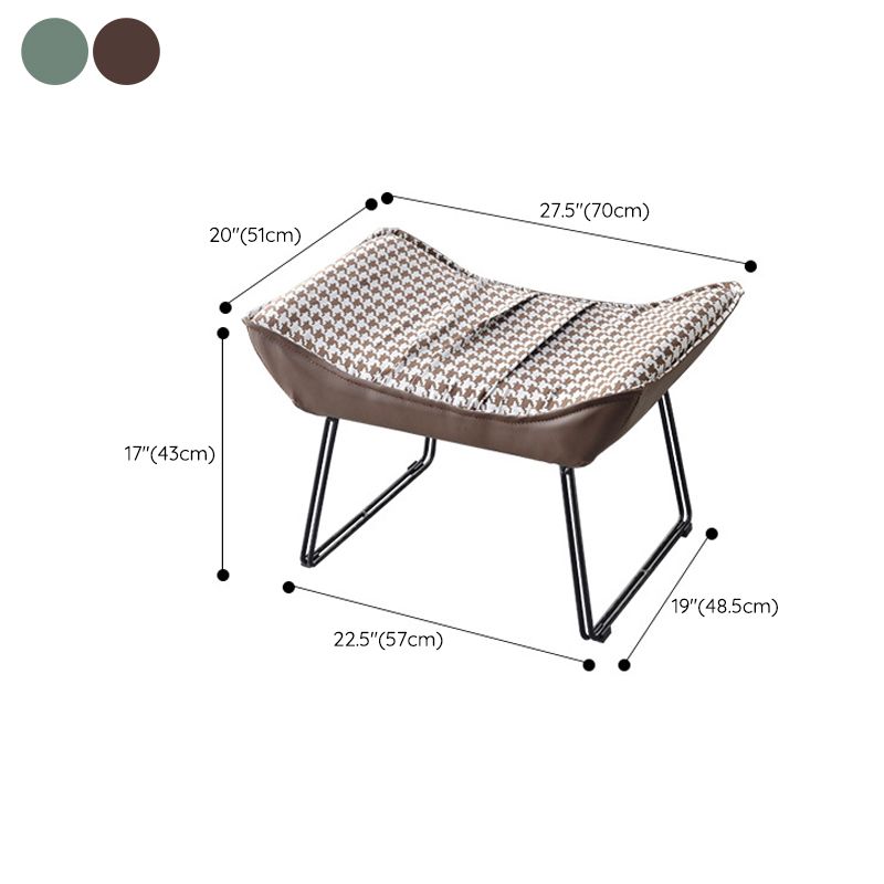 Contemporary Style Nursery Rocking Chair Indoor Rocking Chair with Ottoman