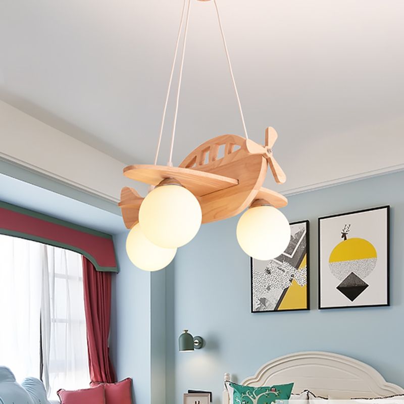 Flugzeug Kronleuchterleuchte moderne Holzheizbeleuchtung für das Restaurant