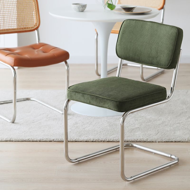 16.54" Wide Scandinavian Style Single Sofa Chair Fixed Backed Armless Chair