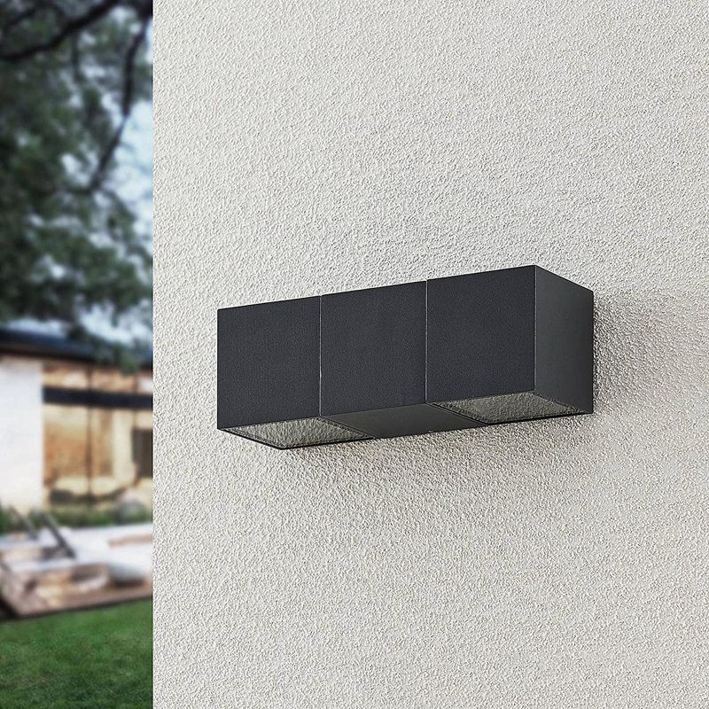 Rectangular Shape Wall Lamp Modern Style Metal 4 Lights Wall Light in White/Black