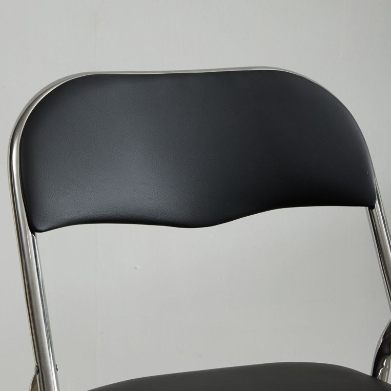 Industriële stijl PU lederen eetkamerstoelen Open achterste zijkoelen voor thuis