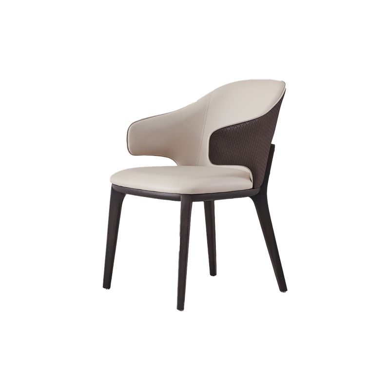Industrial Upholstered Dining Chair Armless Dining Room Chair
