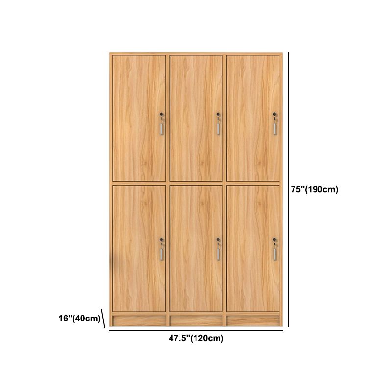 Light Wood Finish Contemporary Storage Cabinet Engineered Wood Indoor Cabinet