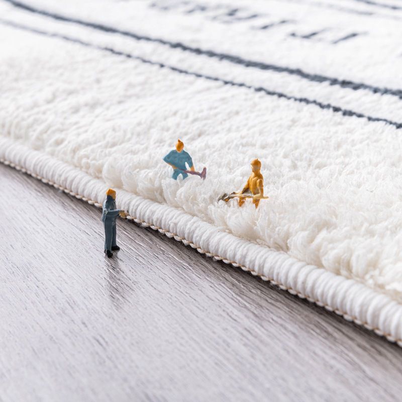 Vintage Indoor Room Area Rug Black Medallion Carpet Polyester Non-Split Area Carpet