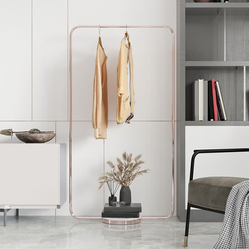 Leisure Metal Hall Tree Solid Color Stainless Steel Coat Rack