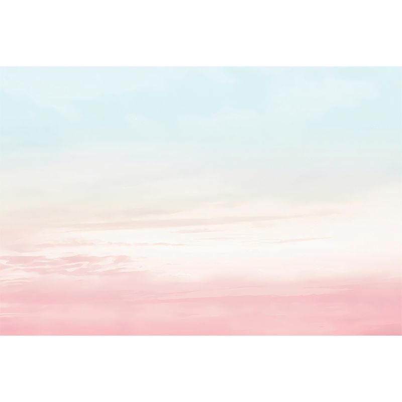 Ombre Sky Wall Covering for Girl's Bedroom Minimalist Wall Decor, Made to Measure