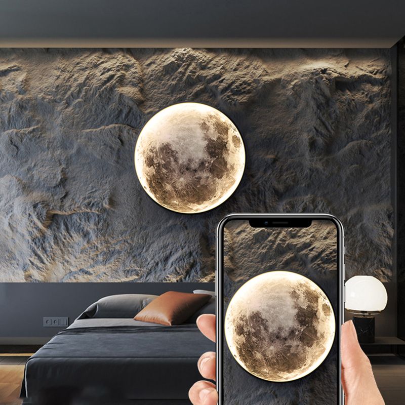 Contemporary Circle LED Wall Light Household Wall Lighting Fixture for Living Room