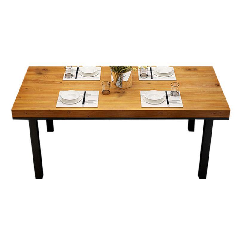 Light Wood Finish Industrial Dining Set 1/2/5 Pcs Pine Wood Dinette Set