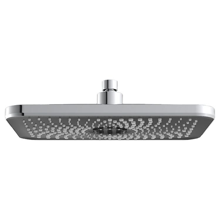 Contemporary Shower Head Combo Standard Spray Pattern Rectangle Large Shower Head