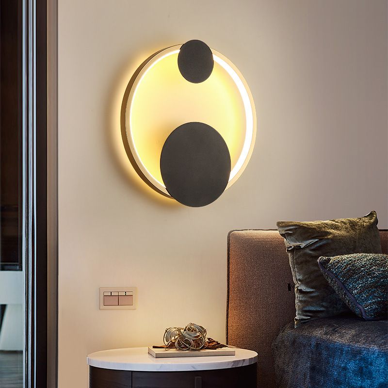 Metal Geometric Shape Wall Light Modern 1 Light Wall Mount Fixtures