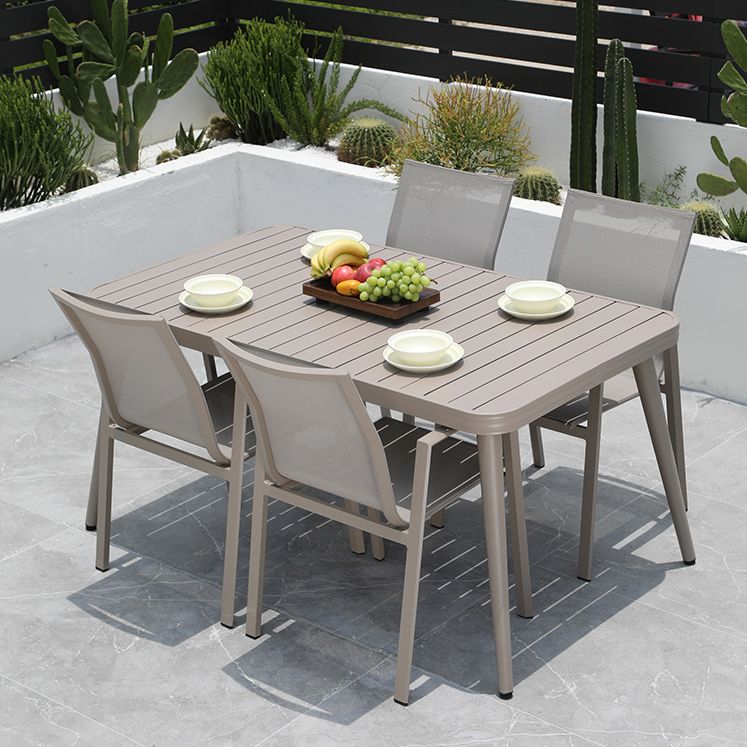 Modern Dining Armchair Set of 2/4/6/8 Metal Patio Dining Chair