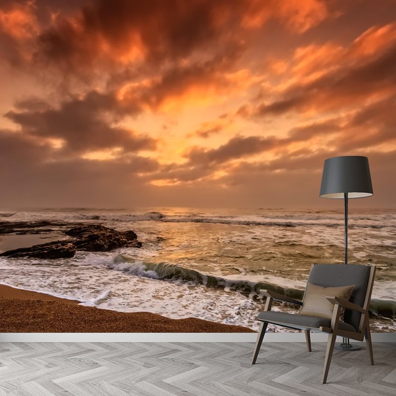 Photography Seascape Mural Wall Decor Environment Friendly for Living Room